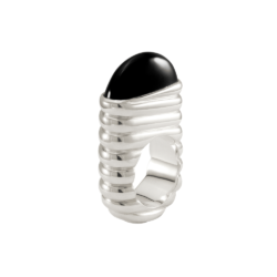 Ring silver, onix